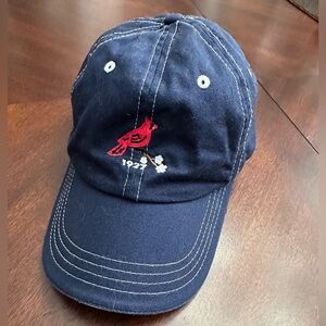 Navy Blue with Red Cardinal Baseball Hat